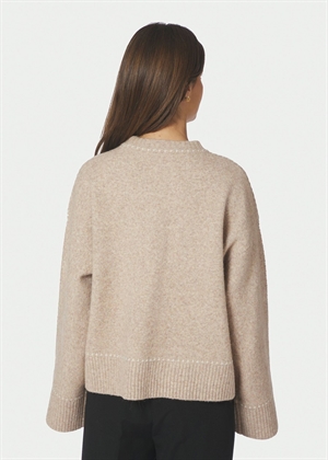 Roeme stitch strik Beige Melange Neo Noir